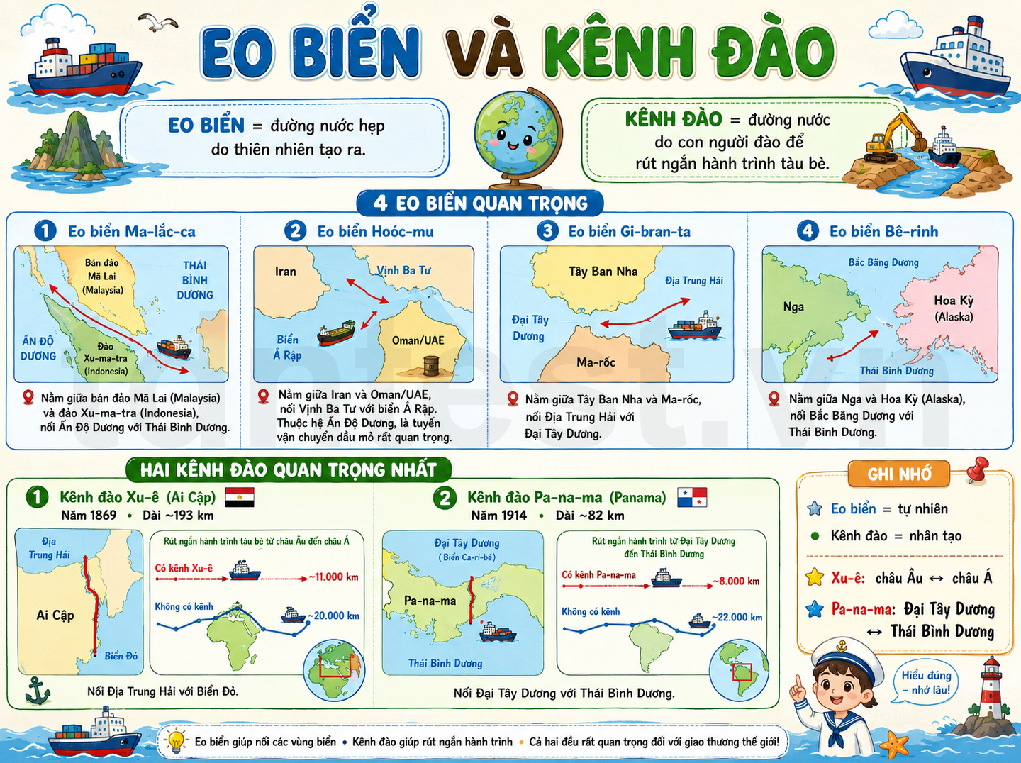Eo biển và Kênh đào