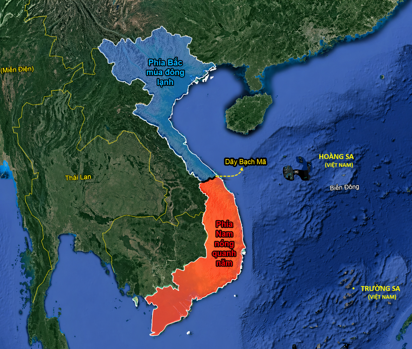 Khí hậu miền Bắc - miền Nam