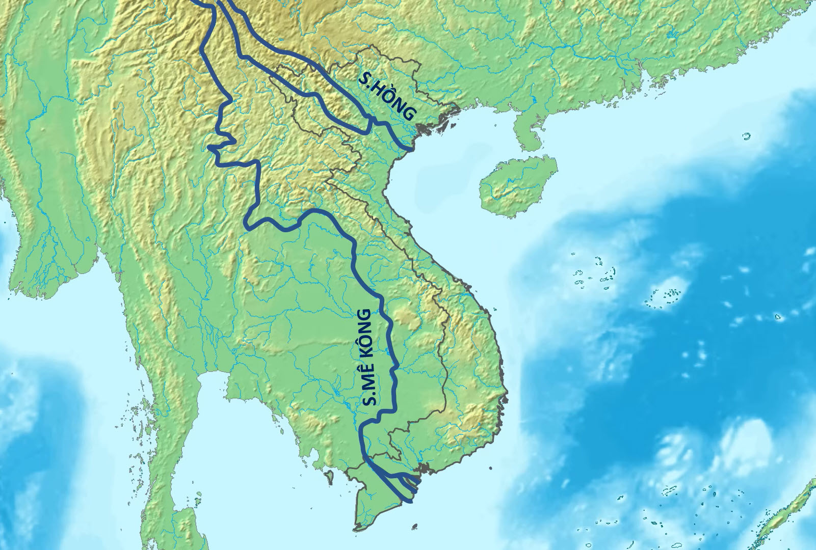 Sông Hồng và Sông Mê Kông