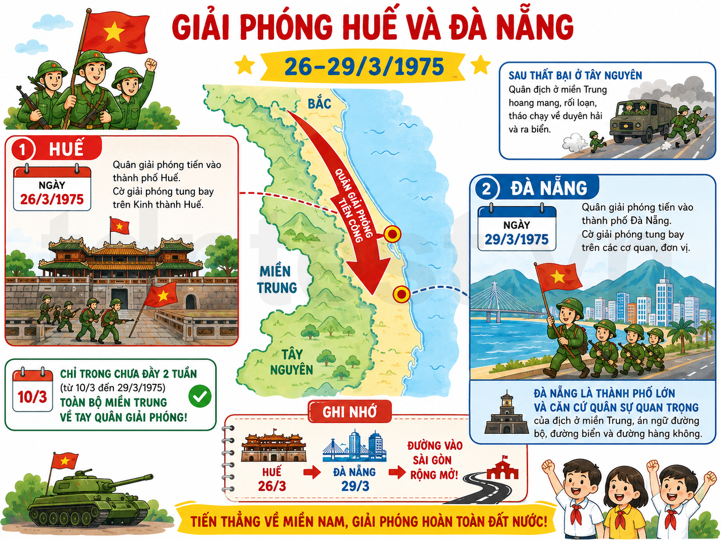 Hình ảnh minh họa Giải phóng Huế và Đà Nẵng