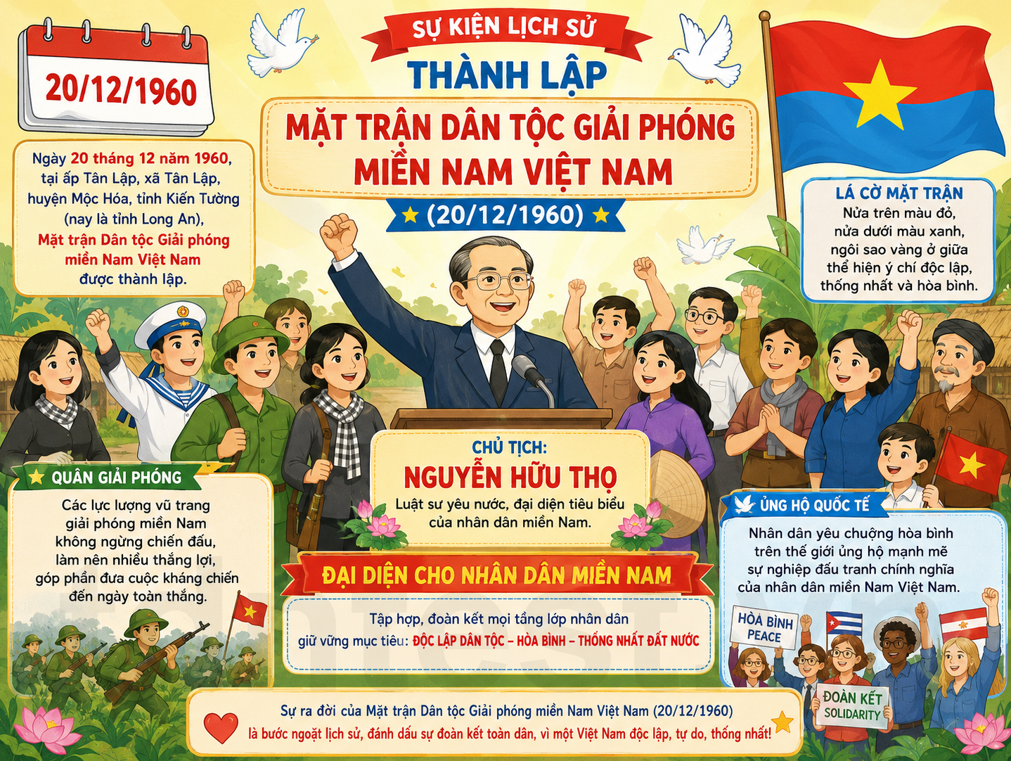 Hình ảnh minh họa Thành lập Mặt trận Giải phóng miền Nam