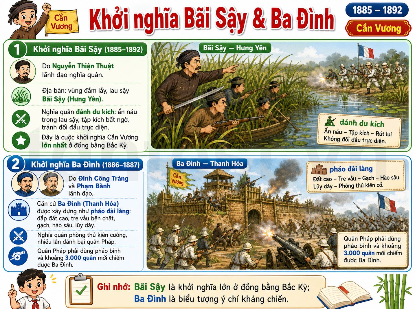 Hình ảnh minh họa Khởi nghĩa Bãi Sậy & Ba Đình