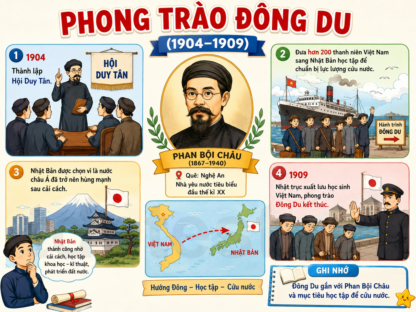 Hình ảnh minh họa Phong trào Đông Du