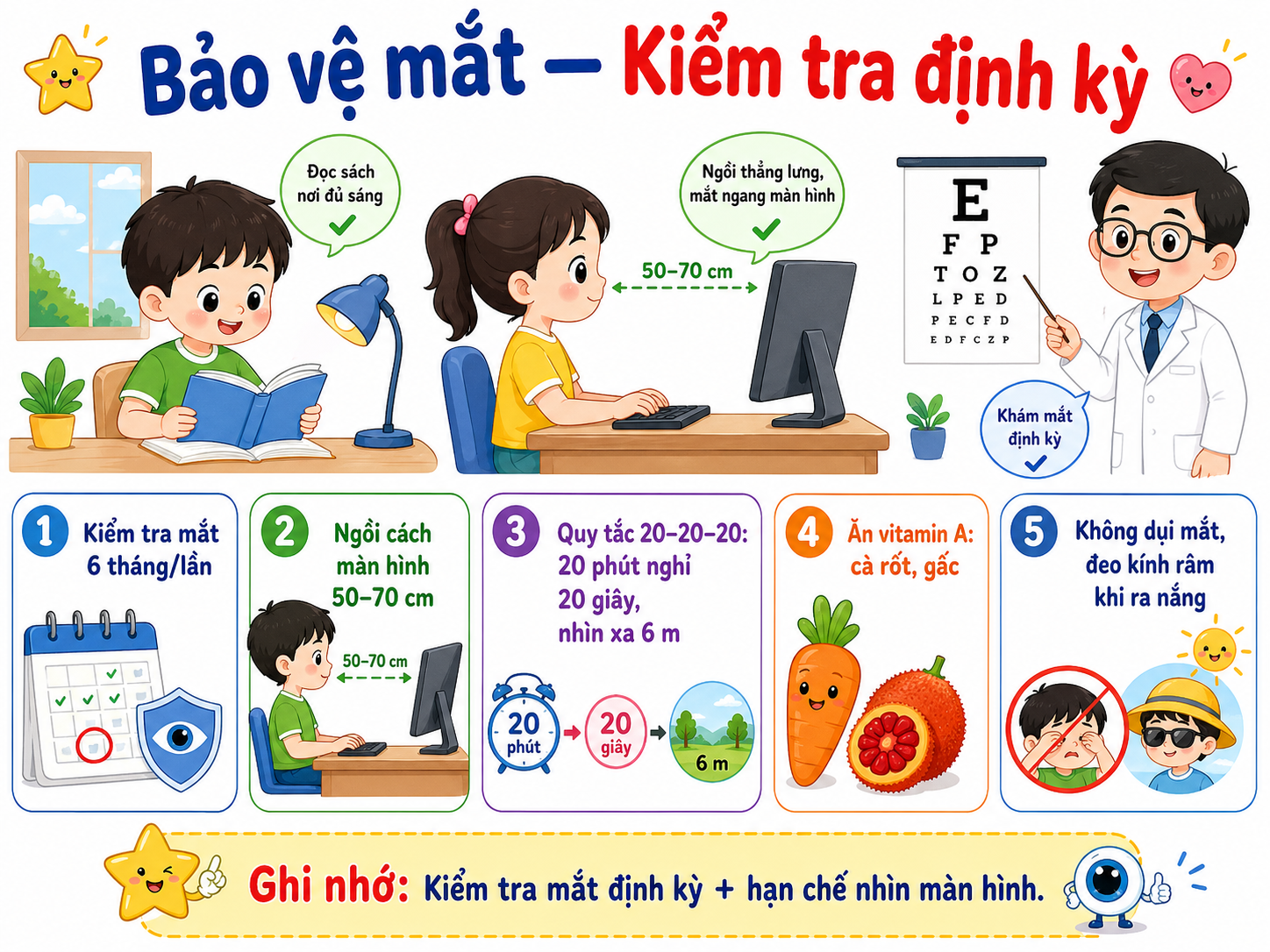 Hình minh họa Bảo vệ mắt — Kiểm tra định kỳ