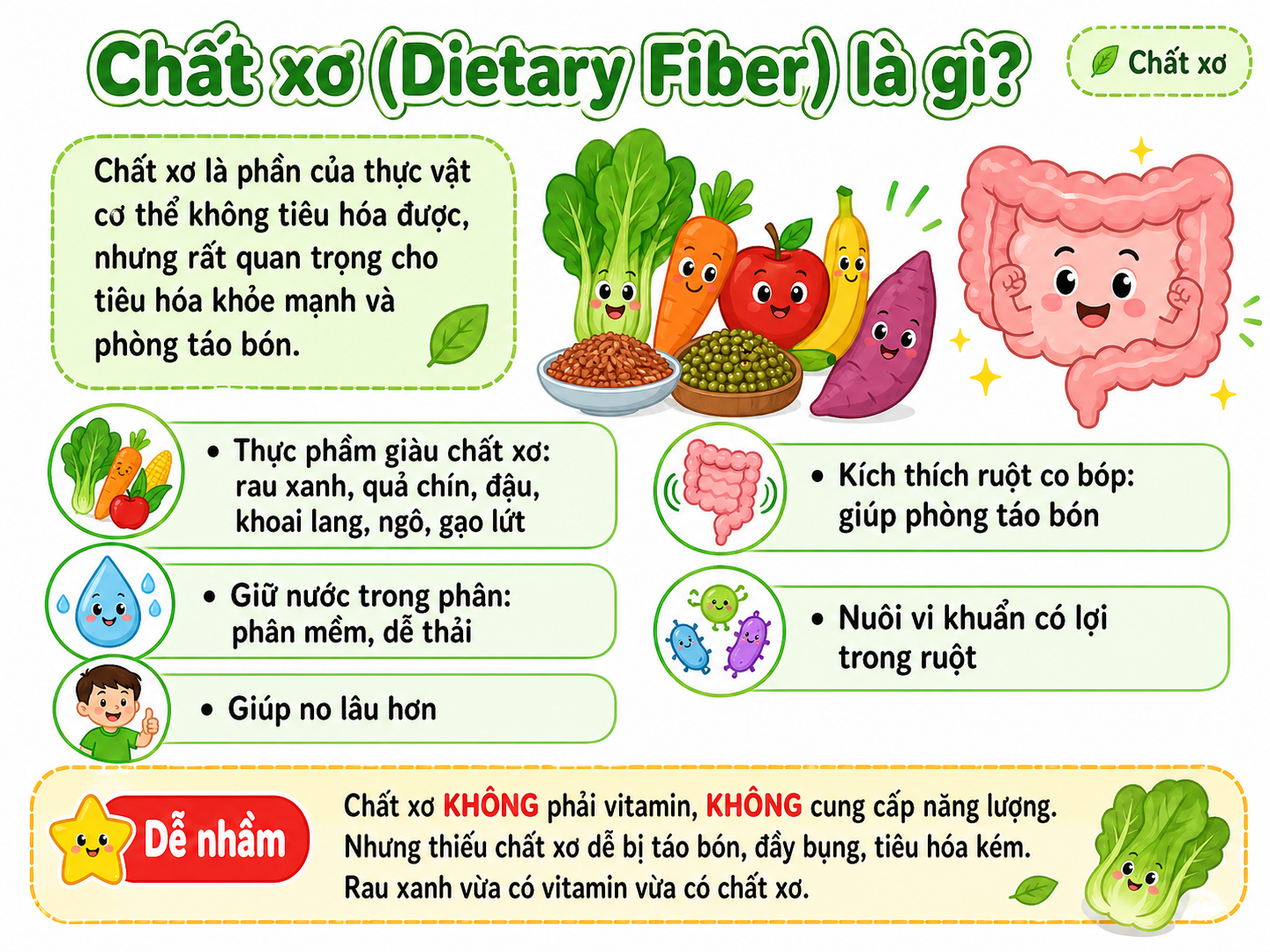 Hình minh họa Chất xơ (Dietary Fiber) là gì?