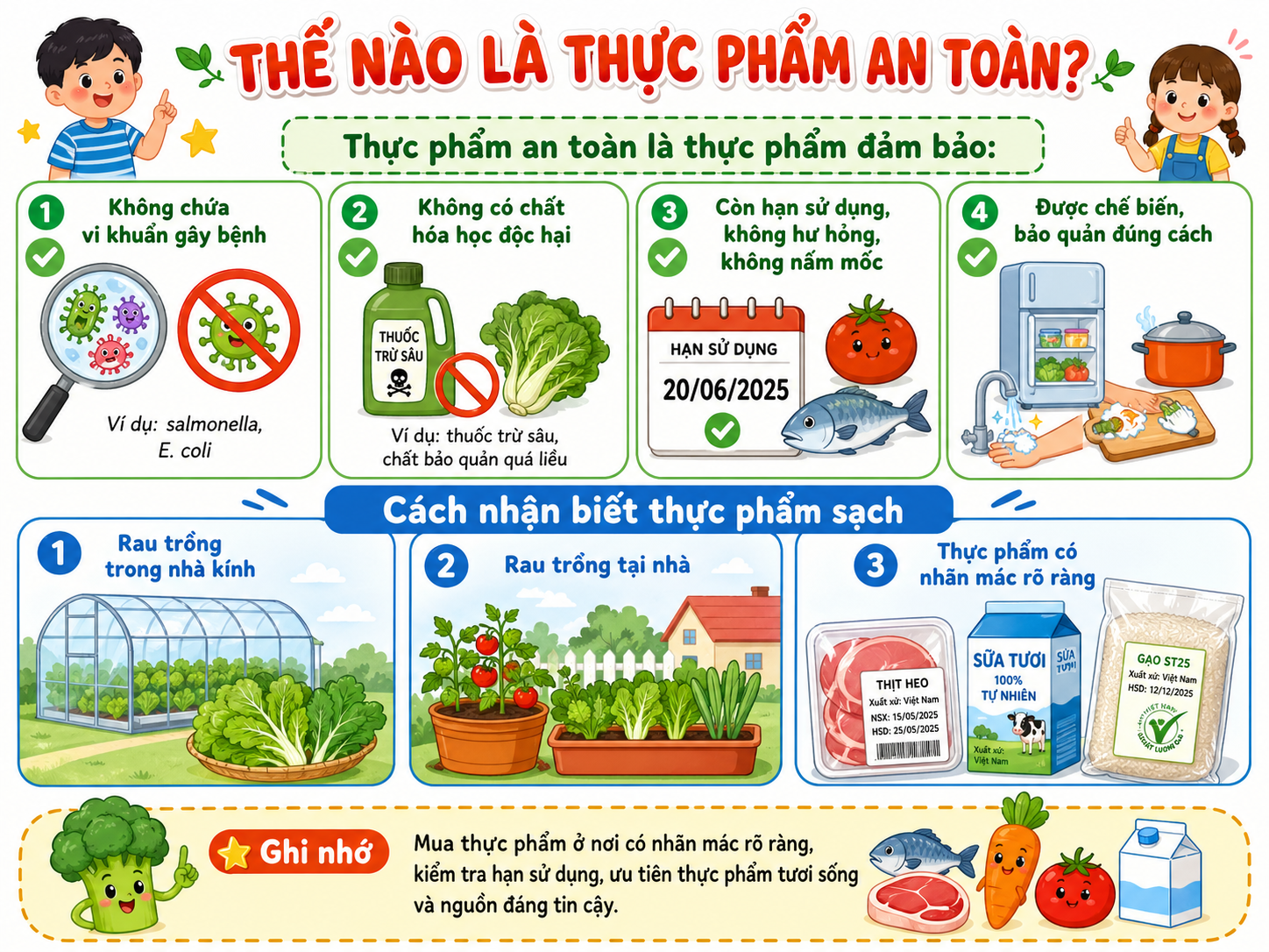 Hình minh họa Thế nào là thực phẩm an toàn?