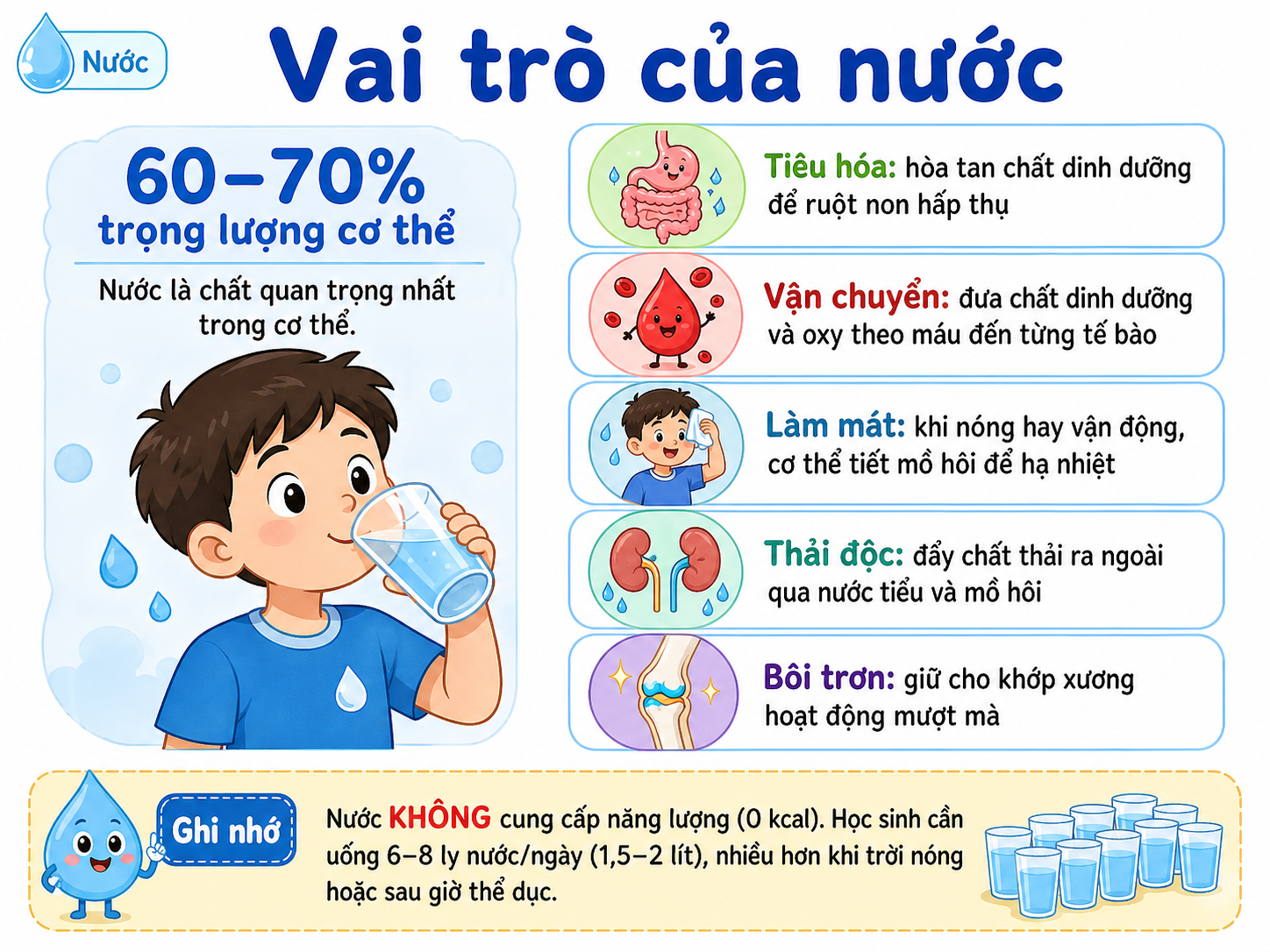 Hình minh họa Vai trò của nước