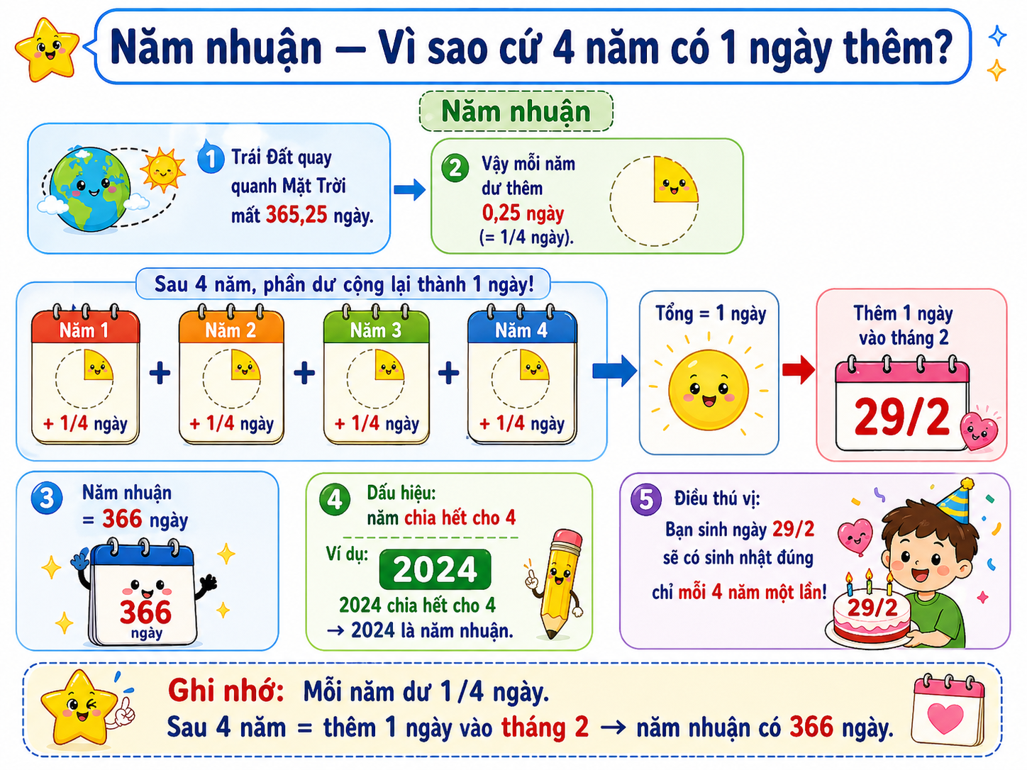 Hình ảnh minh họa Năm nhuận — Vì sao cứ 4 năm có 1 ngày thêm?