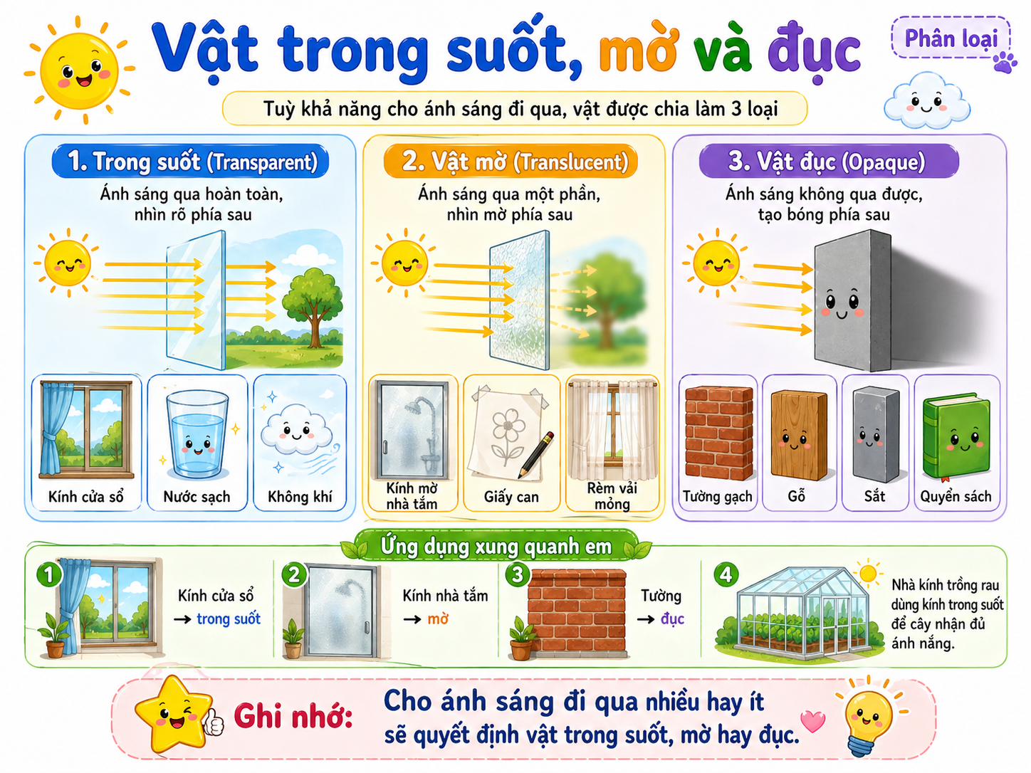 Hình ảnh minh họa nguồn sáng và vật được chiếu sáng