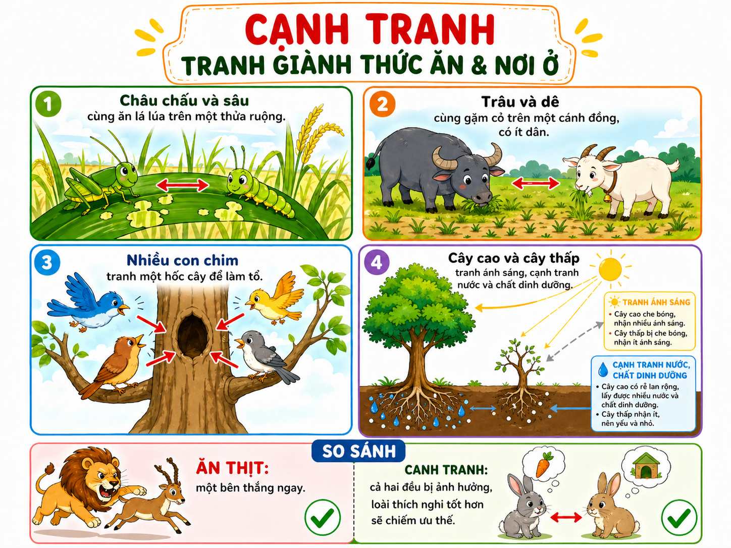 Hình ảnh minh họa cạnh tranh