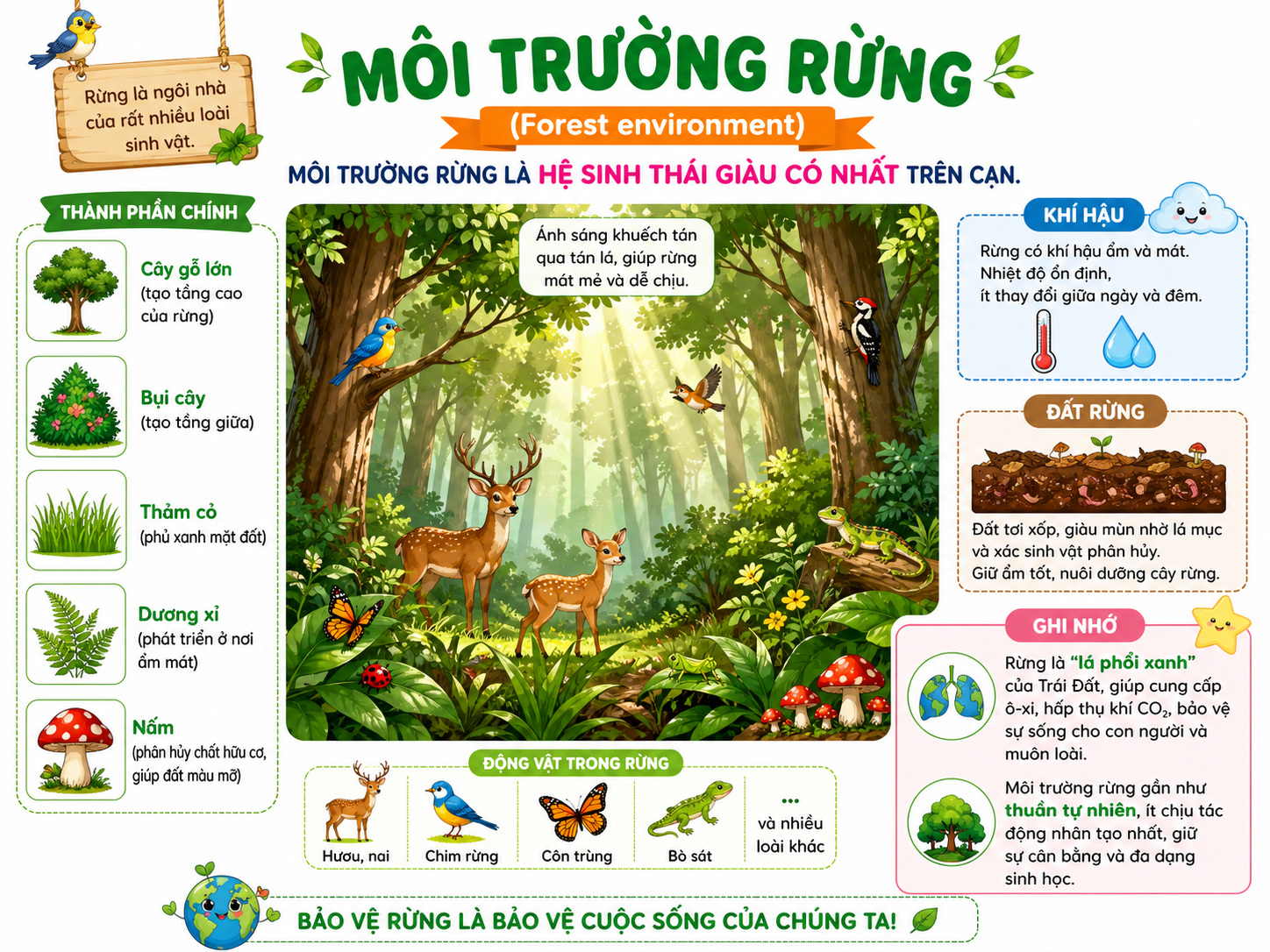 Hình ảnh minh họa môi trường rừng