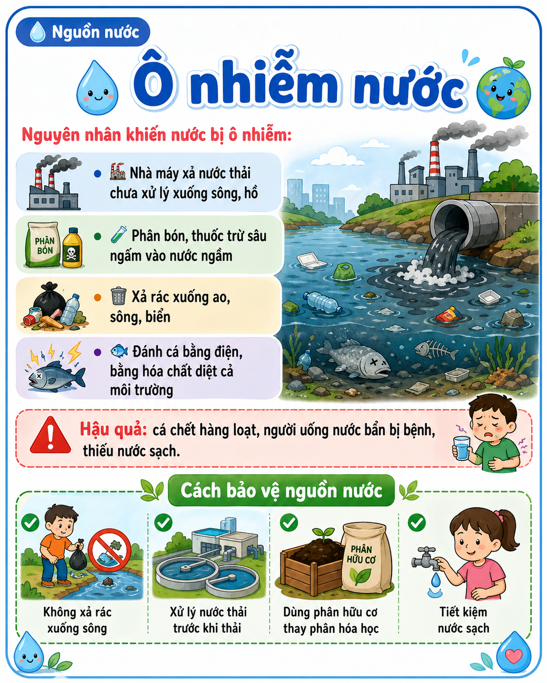 Hình ảnh minh họa ô nhiễm nước