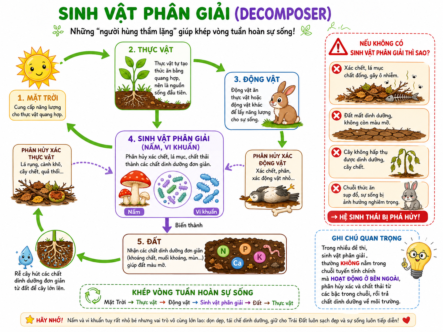 Hình ảnh minh họa sinh vật phân giải