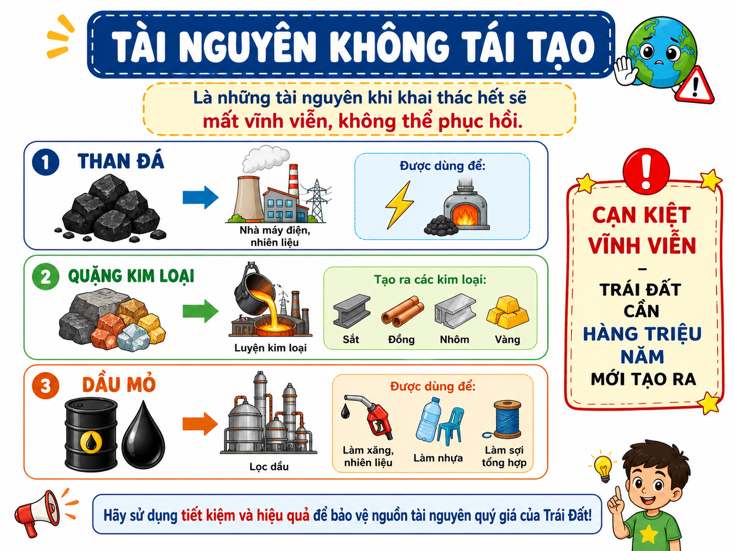 Hình ảnh minh họa tài nguyên không tái tạo
