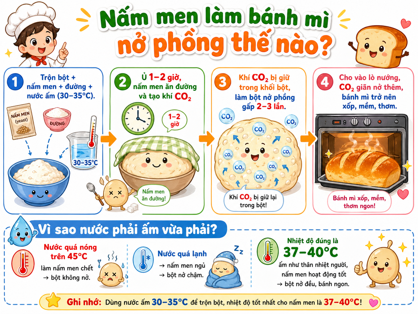 Nấm men làm bánh mì