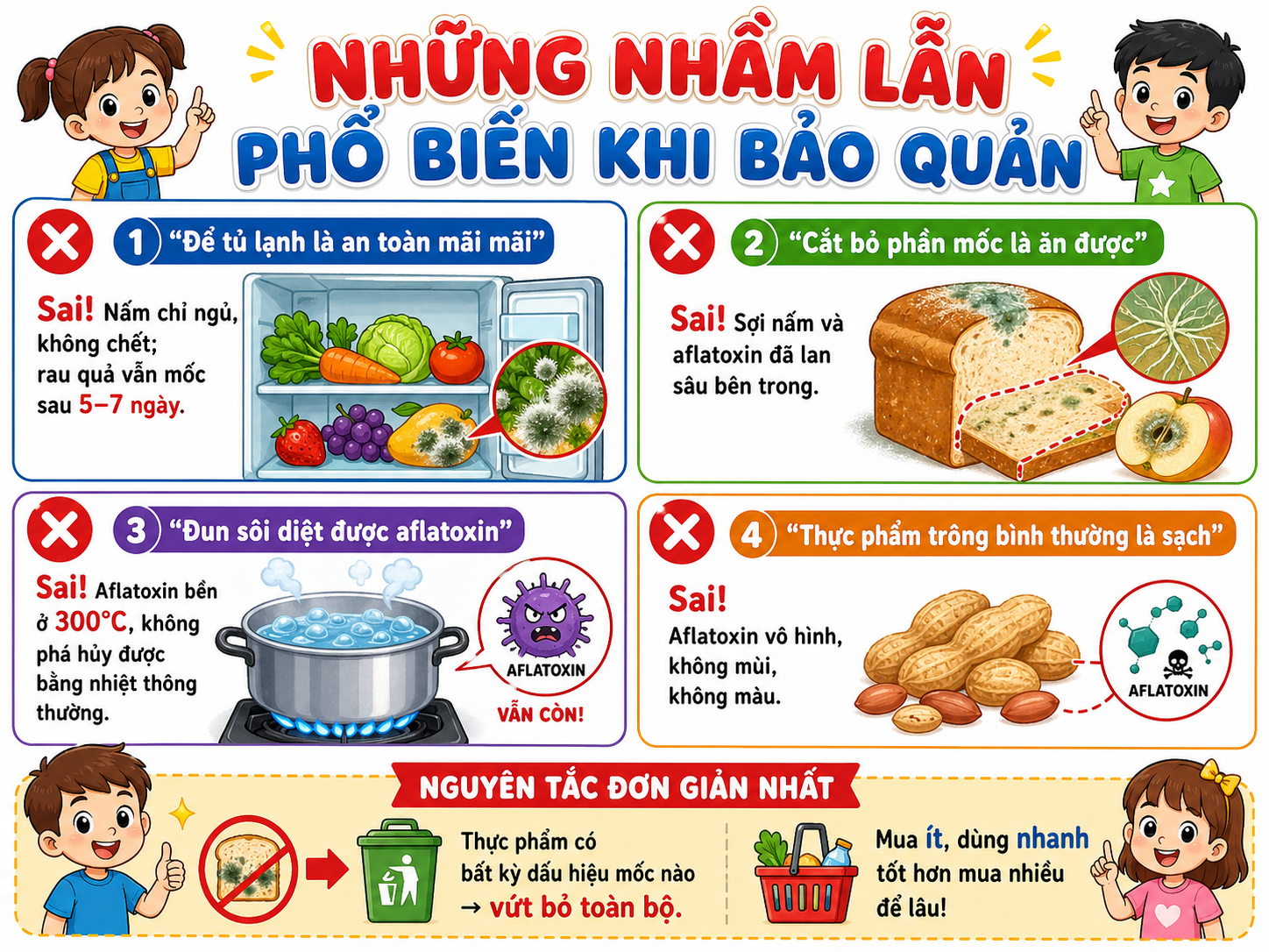 Những nhầm lẫn phổ biến khi bảo quản